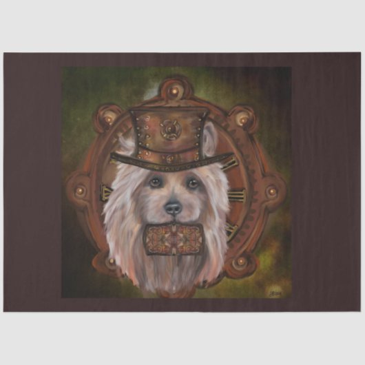 AUSTRALISCHES TERRIER DECOUPAY SEIDENPAPIER (Vorderseite)