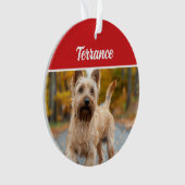 Australisches Terrier Dog Holiday Weihnachtsgebäck Ornament (Vorderseite)