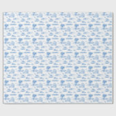 Australisches Tier-Toile (Blau) Geschenkpapier (Flach)