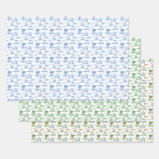 Australisches Tier-Toile Geschenkpapier Set (Set)