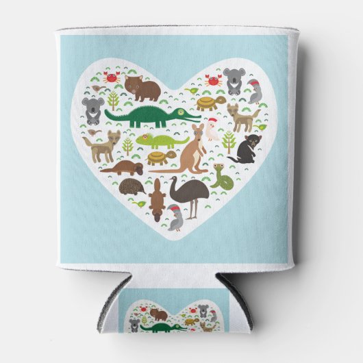 Australisches Tierherz Dosenkühler (Vorderseite)