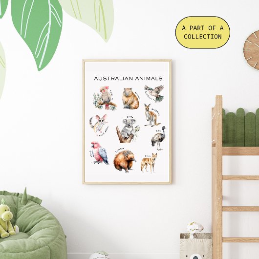 Australisches Tierpädagogik Poster