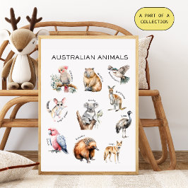 Australisches Tierpädagogik Poster