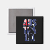 Australisches Unterstützer-Team-Kit-Geschenk Austr Magnet (Vorderseite/Rückseite)
