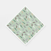 Australisches Ureinwohner Eukalyptus Grünes Muster Serviette (Ecke)