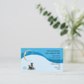 Australisches Vieh verfolgt w/Gold Mond-u. Visitenkarte (Stehend Vorderseite)