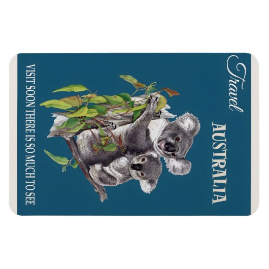 Australisches Vintage-Poster Magnet (Horizontal)