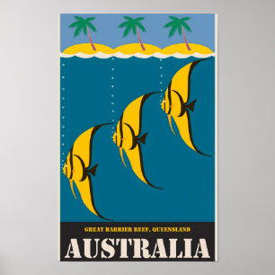 Australisches Vintage-Poster Poster