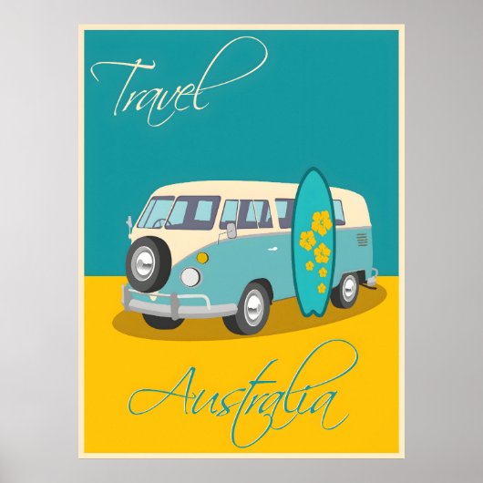 Australisches Vintage-Poster Poster (Vorne)