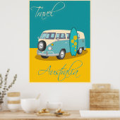 Australisches Vintage-Poster Poster (Küche)