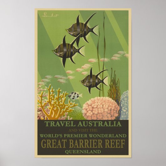 Australisches Vintage-Poster Poster (Vorne)