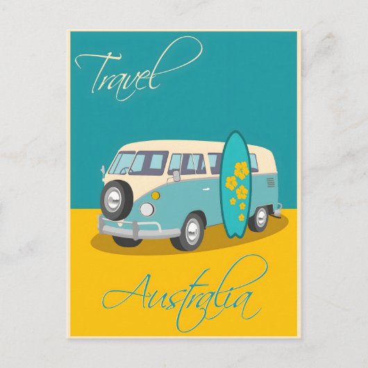 Australisches Vintage-Poster Postkarte (Vorderseite)