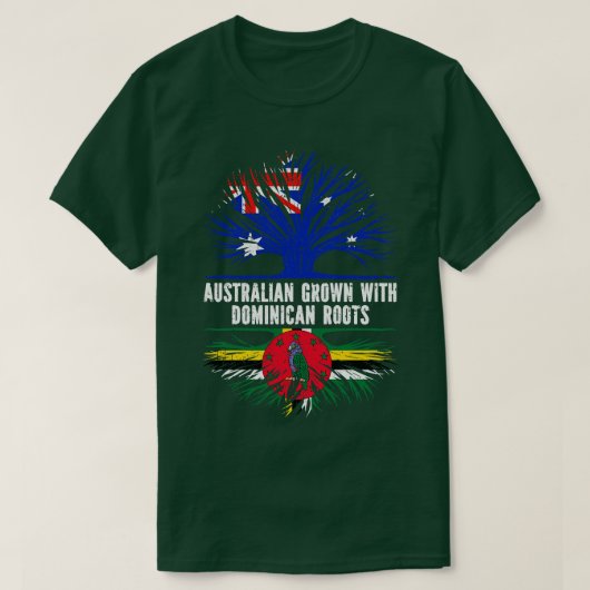Australisches Wachstum mit dominikanischen Roots A T-Shirt (Design vorne)