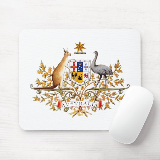 Australisches Wappen entwarf Einzelteile Mousepad (Mit Mouse)