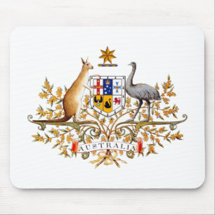 Australisches Wappen entwarf Einzelteile Mousepad