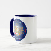 Australisches Wappen Kreisform Tasse (Vorderseite Links)