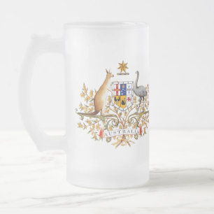 Australisches Wappen mattierte Tasse