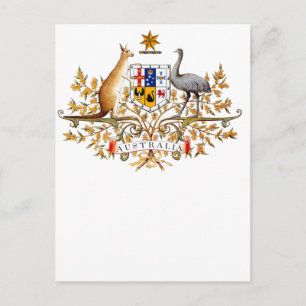 australisches Wappen Postkarte