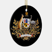 Australisches Wappen Weihnachtsbaum-Verzierung Keramik Ornament (Rechts)