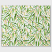Australisches Wattle Pattern Geschenkpapier (Flach)
