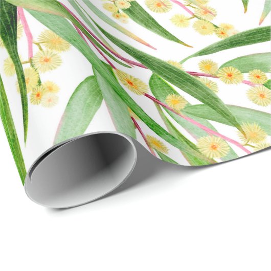 Australisches Wattle Pattern Geschenkpapier (Rolleneckpunkt)