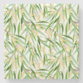 Australisches Wattle Pattern Steinuntersetzer (Vorderseite)