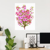 Australisches Waxflower Bouquet Poster (Heimbüro)