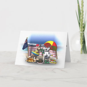 Australisches Weihnachten auf dem Strand