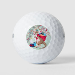 Australisches Weihnachten Kangaroo Rotes Grün Blau Golfball