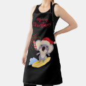 Australisches Weihnachts-Niedliches Koala Surfdesi Schürze (InSitu)