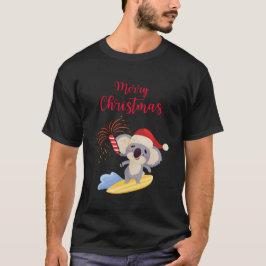 Australisches Weihnachts-Niedliches Koala Surfdesi T-Shirt