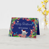 Australisches Weihnachtsgebäck Karte (Gelbe Blume)