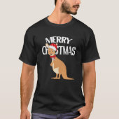 Australisches Weihnachtskangaroo T-Shirt (Vorderseite)