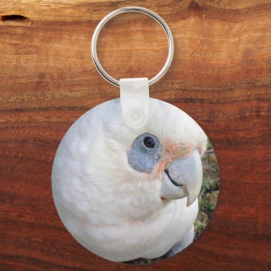 Australisches Weißes Kakadu, Keyring Schlüsselanhänger (Rückseite)