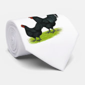Australorp Black Chickens Krawatte (Gerollt)