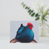 Australorp Chicken Hen Postkarte (Stehend Vorderseite)