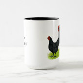 Australorp schwarze Hühner Tasse (Zentrum)