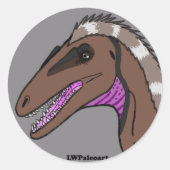 Australovenator Round Stickers (Vorderseite)