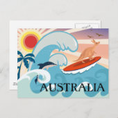 Australreisen Postkarte (Vorne/Hinten)