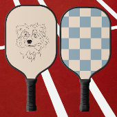 Australschäfer, zeichnend Hund Pickleball Schläger