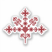 Austras Koks - Baum des leichten lettischen Symbol Aufkleber (Vorderseite)