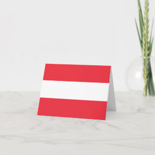 Austria (Austrian) Flag Karte