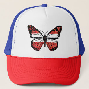 Austria Butterfly Monarlag Flag Truckerkappe