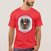 Austria Coat of Arms Circle Shape  T-Shirt (Vorderseite)