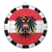 Austria Dartboard, game board, Austrian flagge Dartscheibe (vorne)