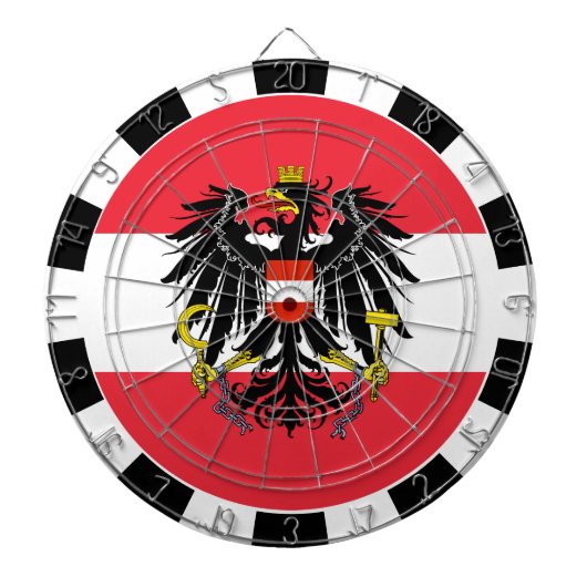 Austria Dartboard, game board, Austrian flagge Dartscheibe (vorne)