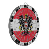 Austria Dartboard, game board, Austrian flagge Dartscheibe (Vorderseite Links)