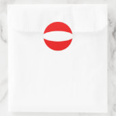 Austria Fisheye Flag Sticker (Tasche)