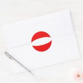 Austria Fisheye Flag Sticker (Umschlag)