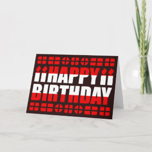 Austria Flag Birthday Card Karte